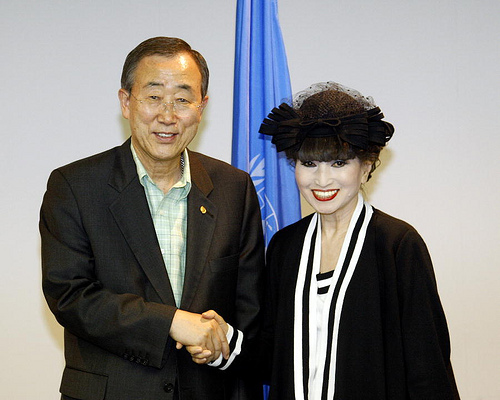 Secretary-General Meets UNICEF Goodwill Ambassador Tetsuko Kuroyanagi