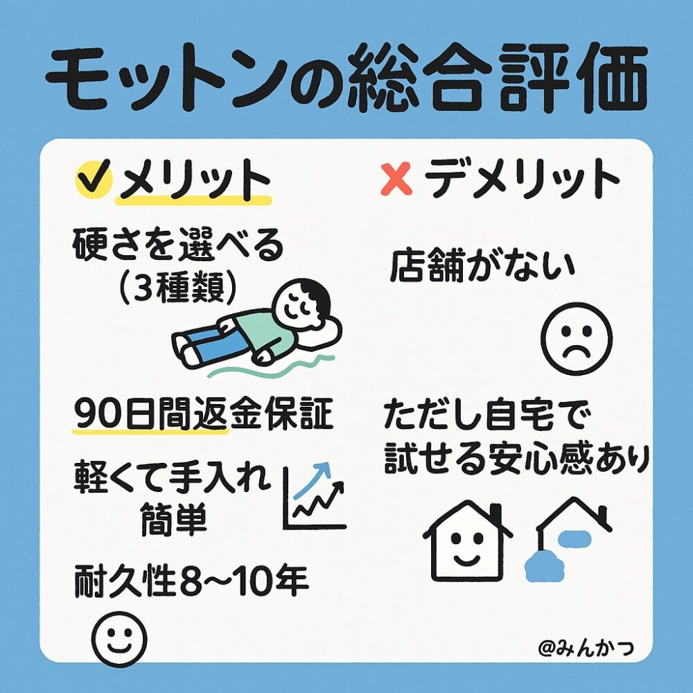 モットンのメリットとデメリット モットンのメリットとデメリット