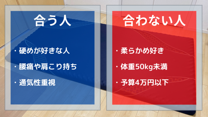 西川エアー・合う人・合わない人