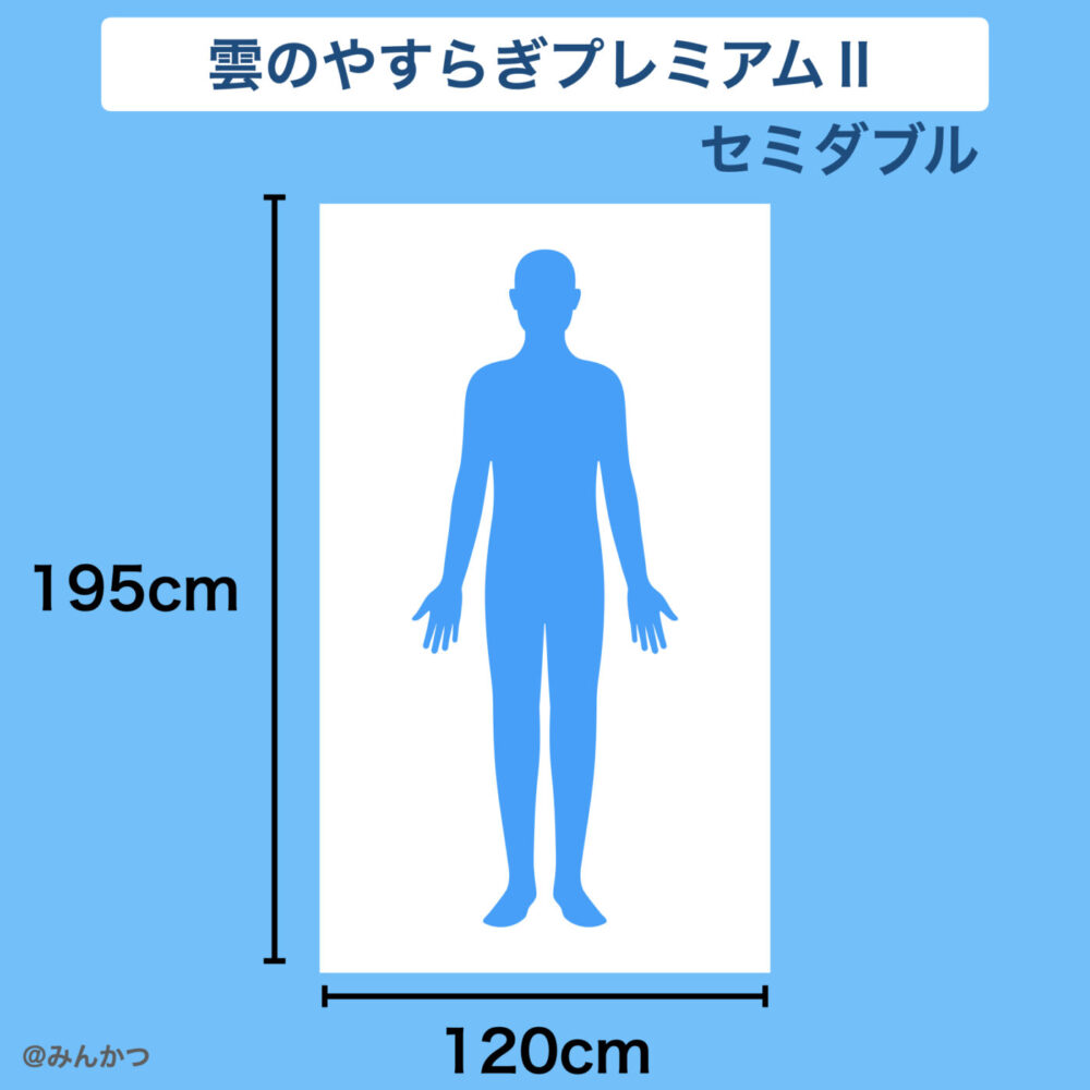 雲のやすらぎプレミアム２・セミダブルサイズ