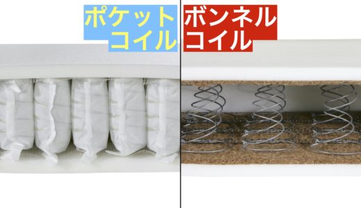 ポケットコイル・ボンネルコイルの違い見た目