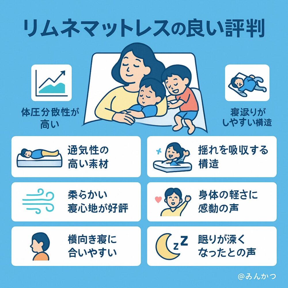 リムネマットレスの良い評判 リムネマットレスの良い評判