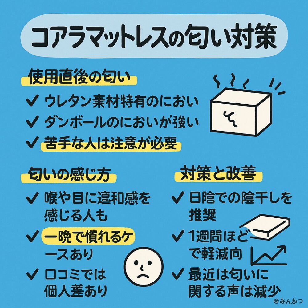 コアラマットレス匂いの評判 コアラマットレス匂いの評判