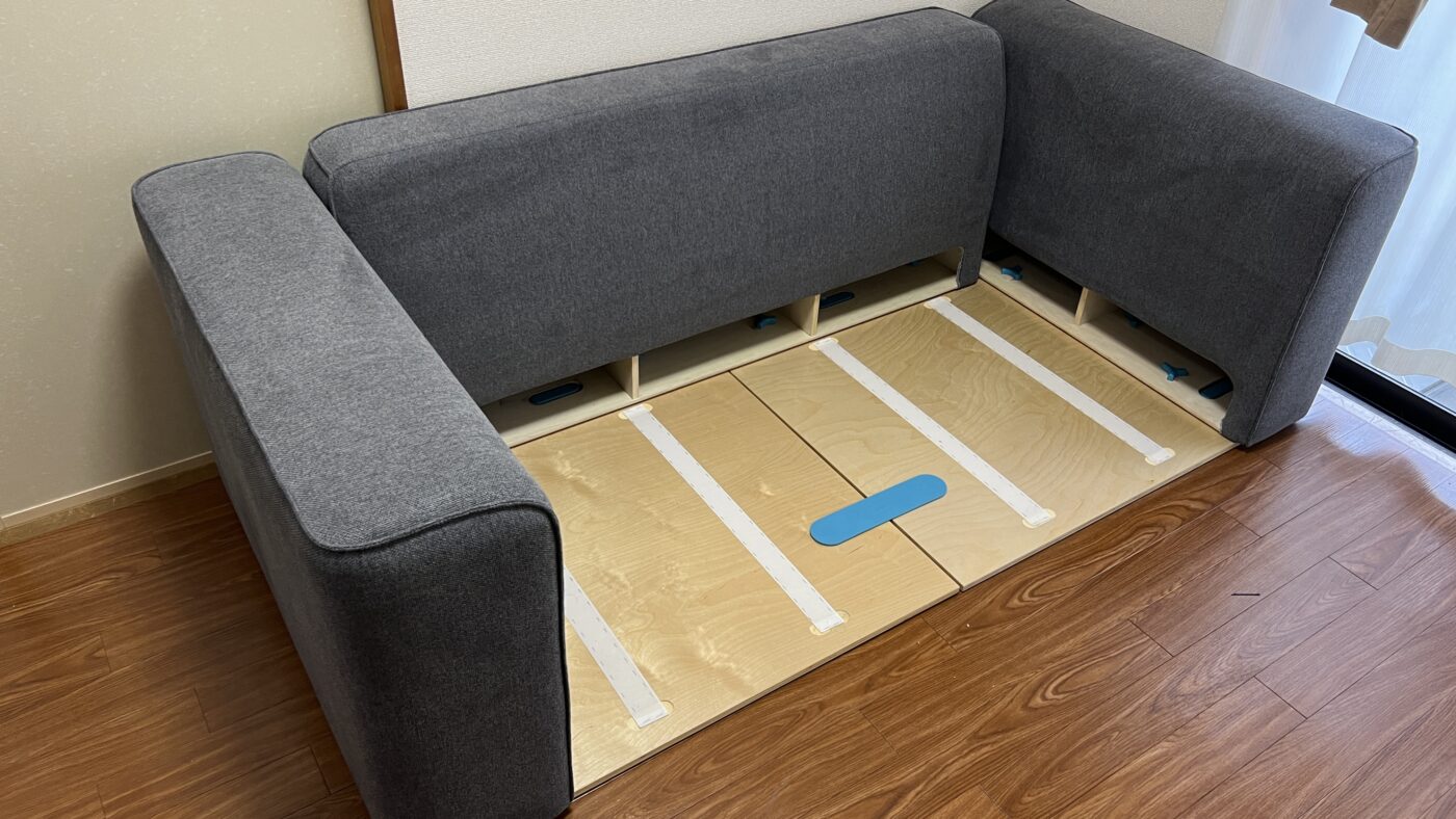 コアラソファーベッド・組立時