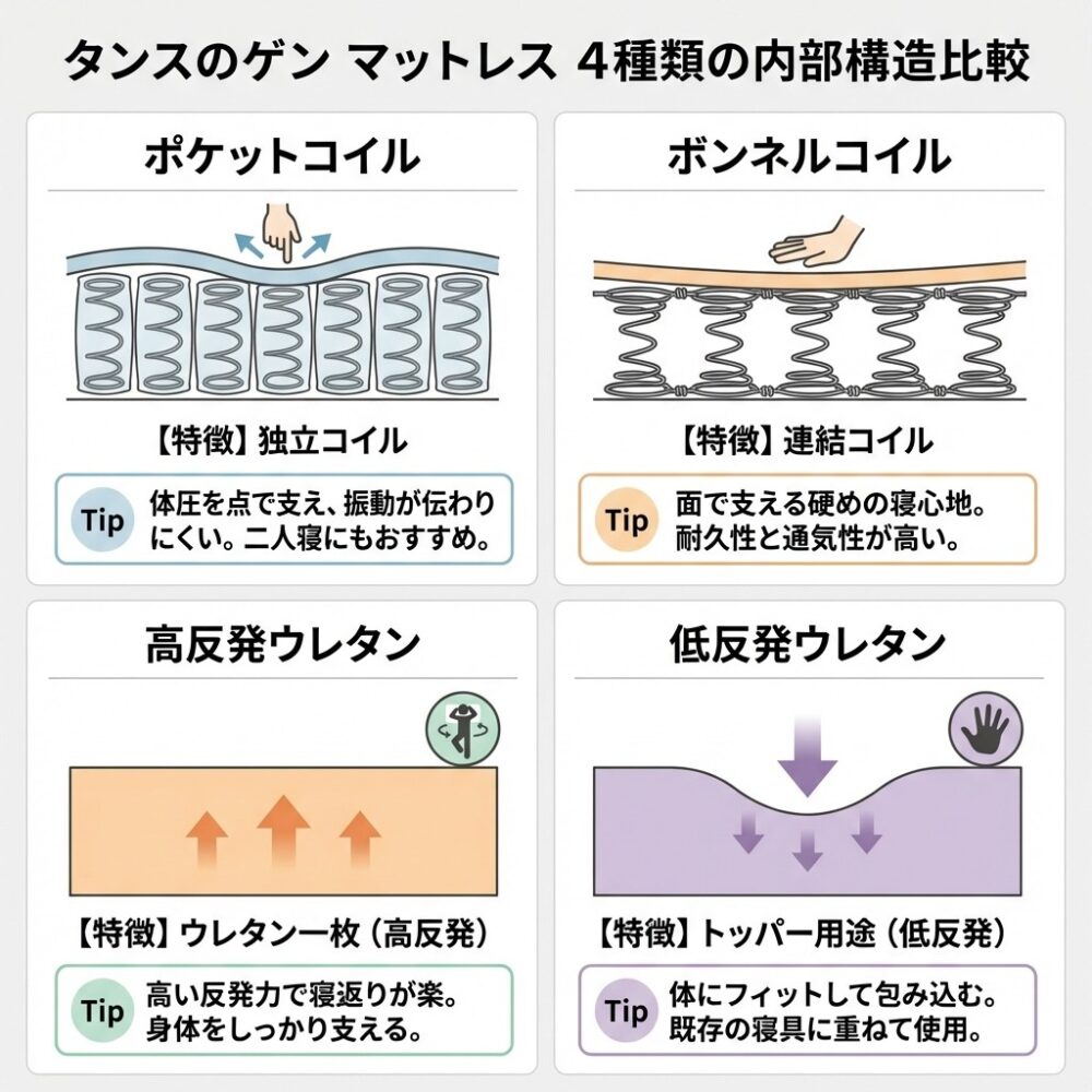 種類の違い比較＆おすすめ8選の解説図