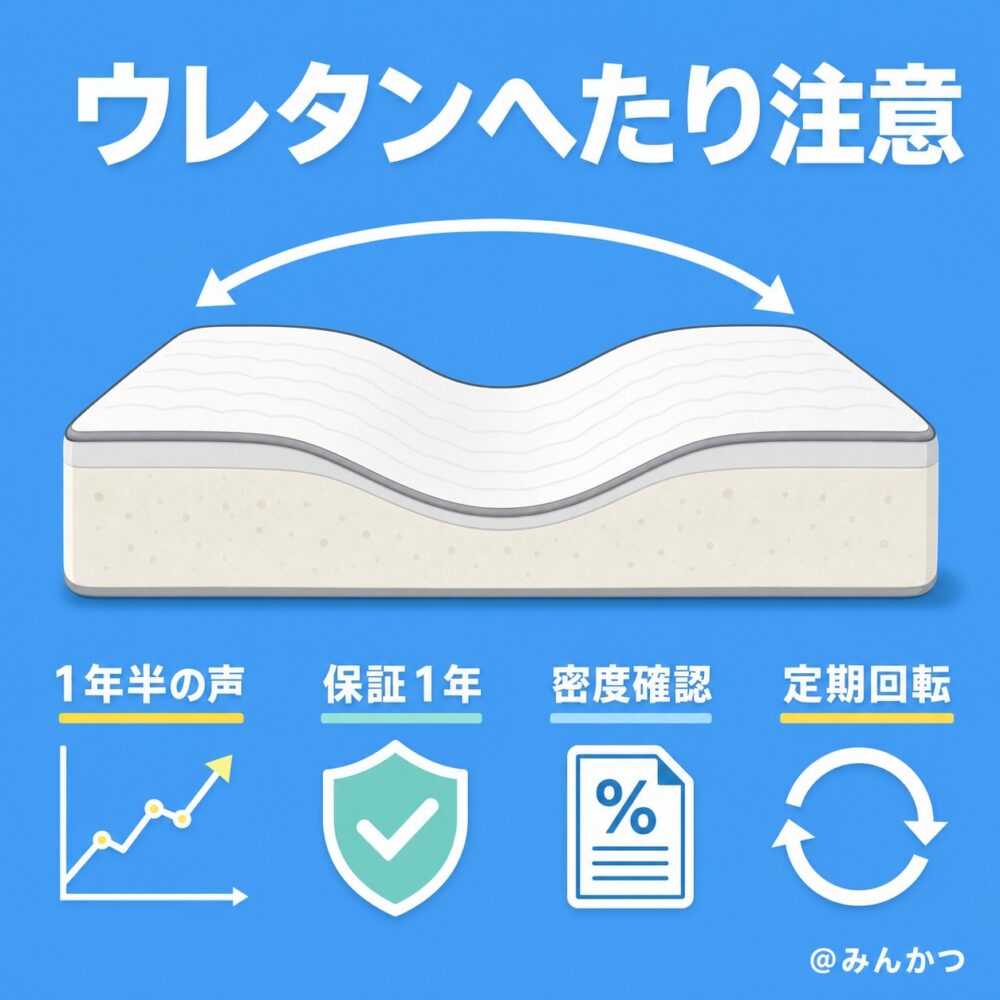 長期使用でのへたりを感じるという声