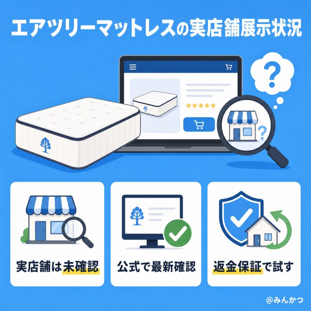 販売店舗・お試し可能な展示会はある？