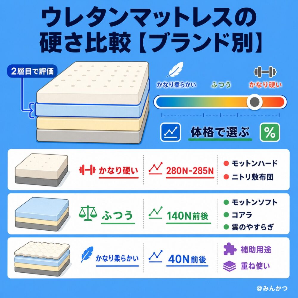 ウレタン(高反発・低反発)