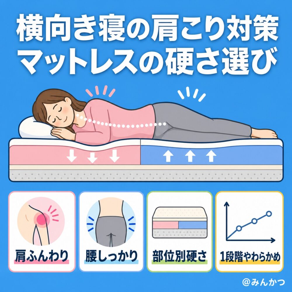 ケース②肩こり対策・横向き寝なら