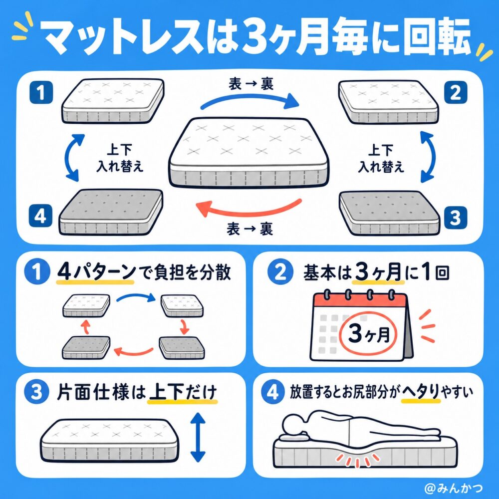 マットレスのローテーションとは