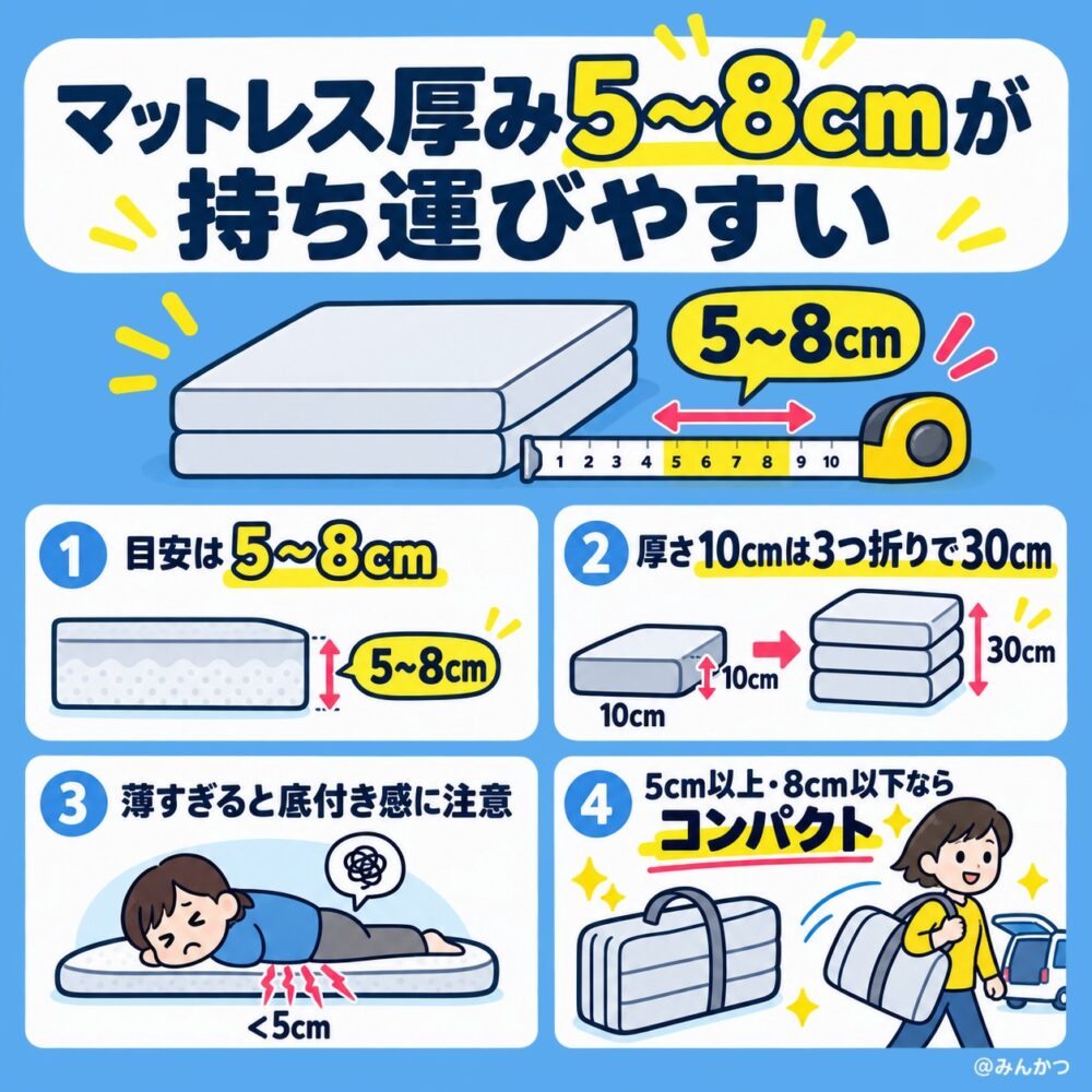 条件４：薄型（5cm〜8cm）