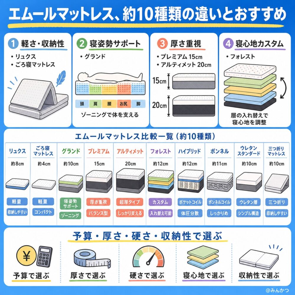 種類の違い比較＆おすすめ