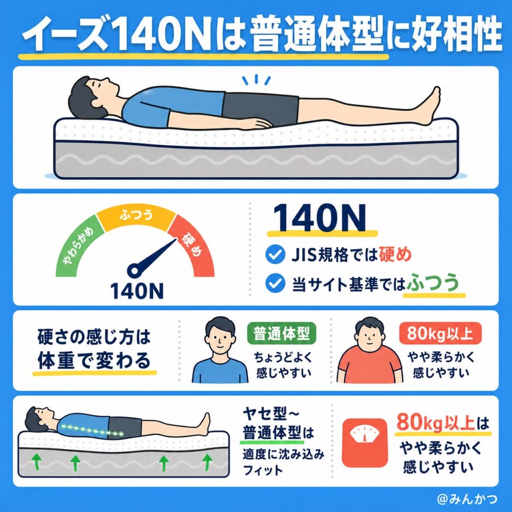 硬さは硬い？柔らかい？ニュートンN値は？