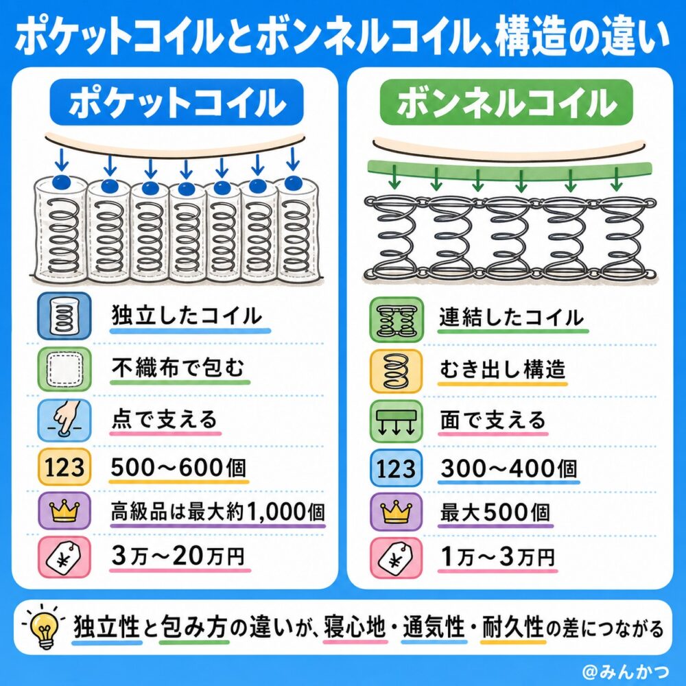 構造の違いを比較