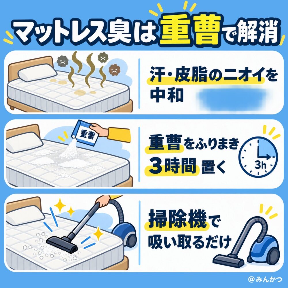臭い匂い:重曹の粉