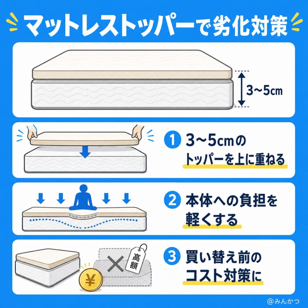 トッパーを使用する