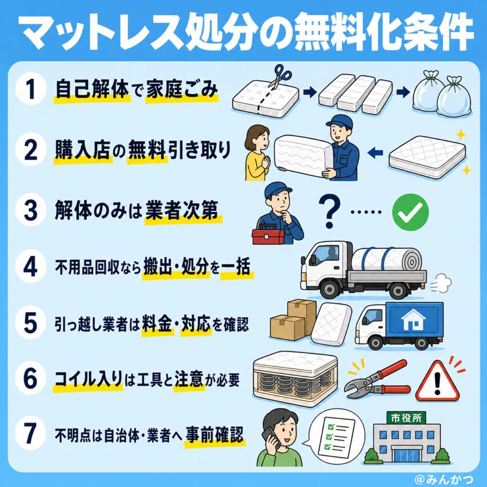 マットレス処分に関するよくある質問(Q&A)