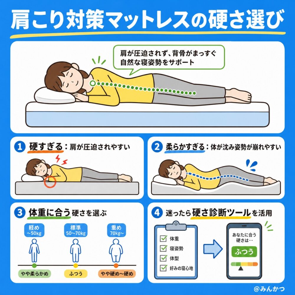 硬さの選び方:柔らかめ?硬め?