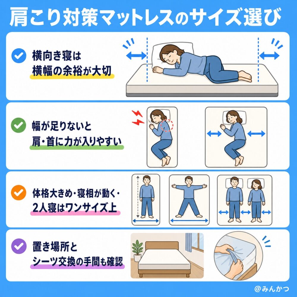 サイズの選び方(シングル・セミダブルなど)