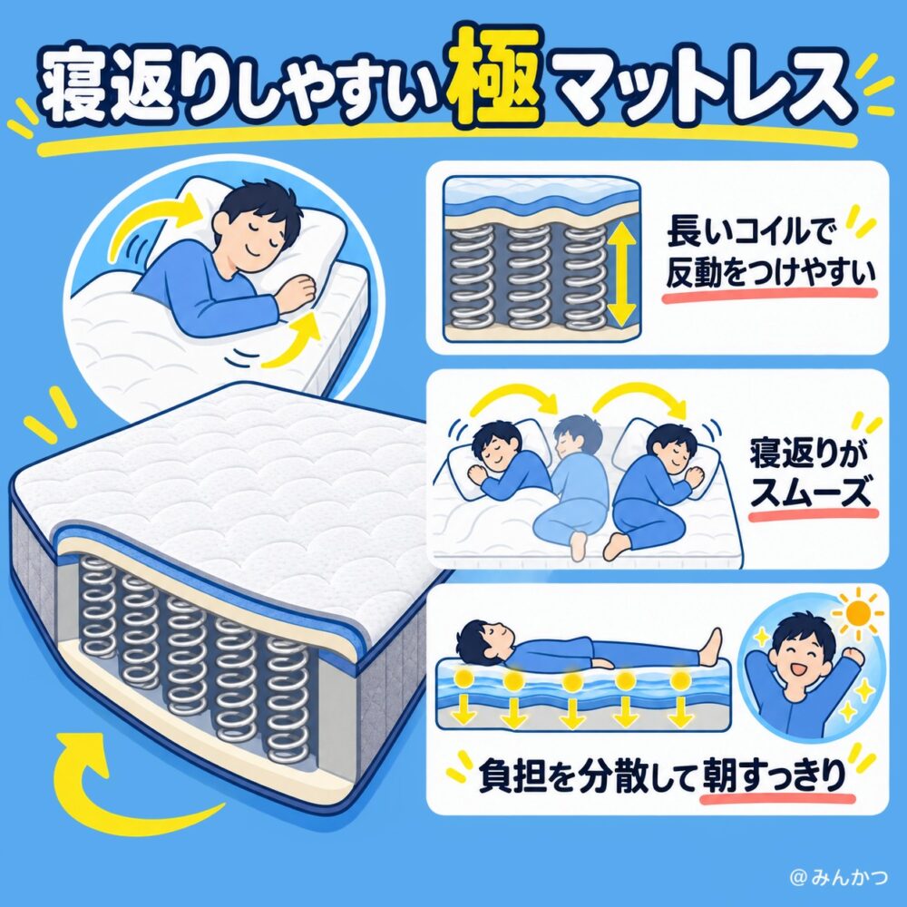 ②寝返りのしやすさ