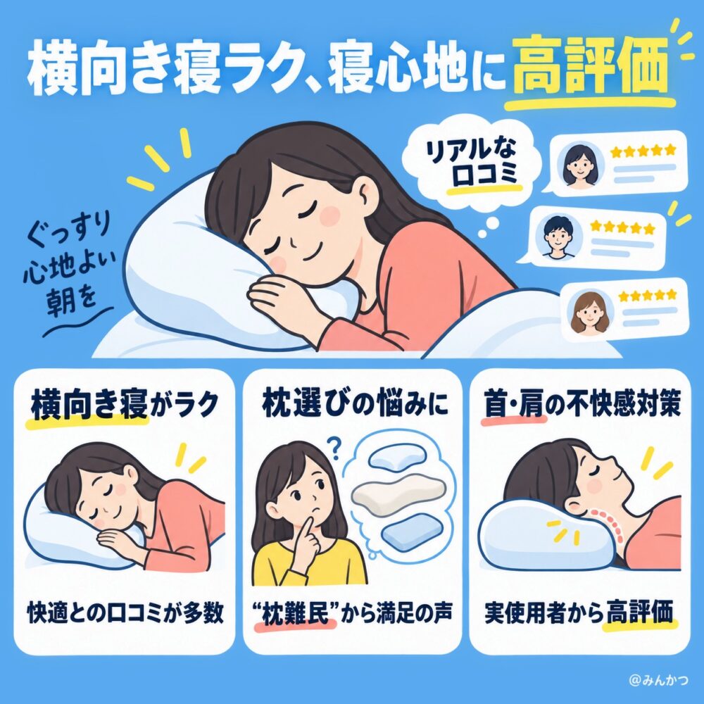 寝心地が良いという口コミ
