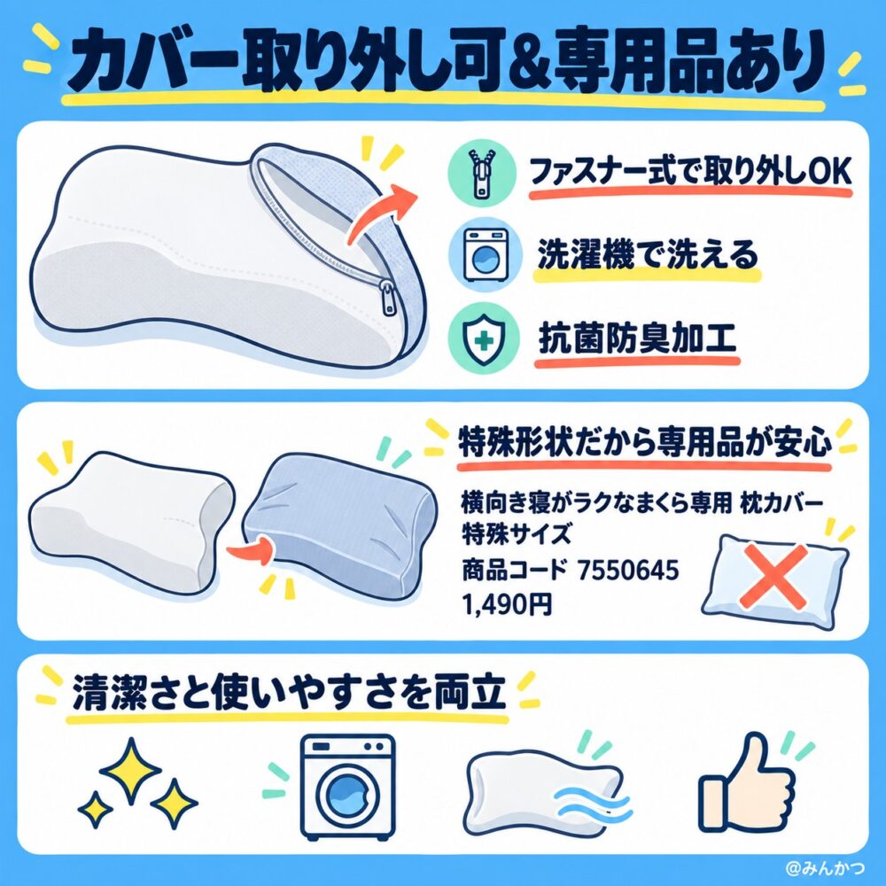 カバーは取り外し可能？別売りのカバー単品販売はある？