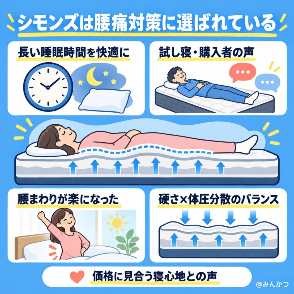 ①腰痛対策になったという口コミ
