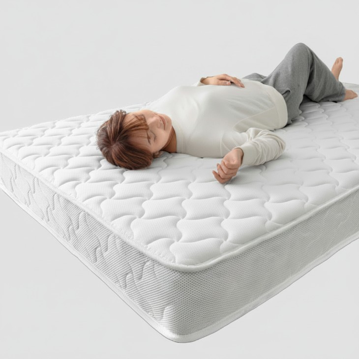 タンスのゲン ポケットコイルマットレス 3ゾーン構造 3Dメッシュ 厚み22cm ボリュームキルティング