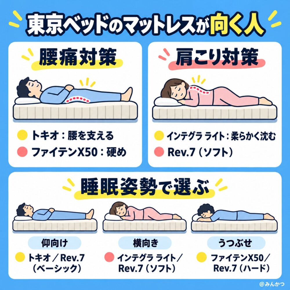 東京ベッドのマットレスがおすすめな人