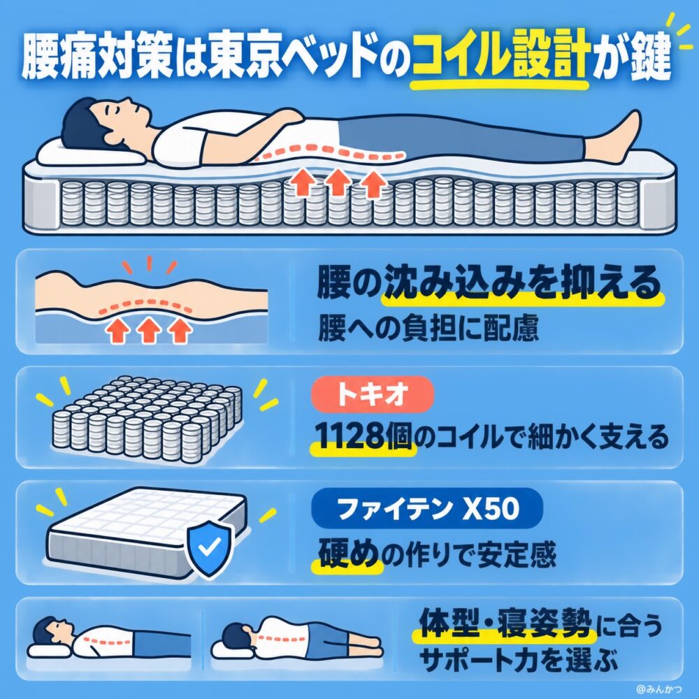 ①腰痛の方