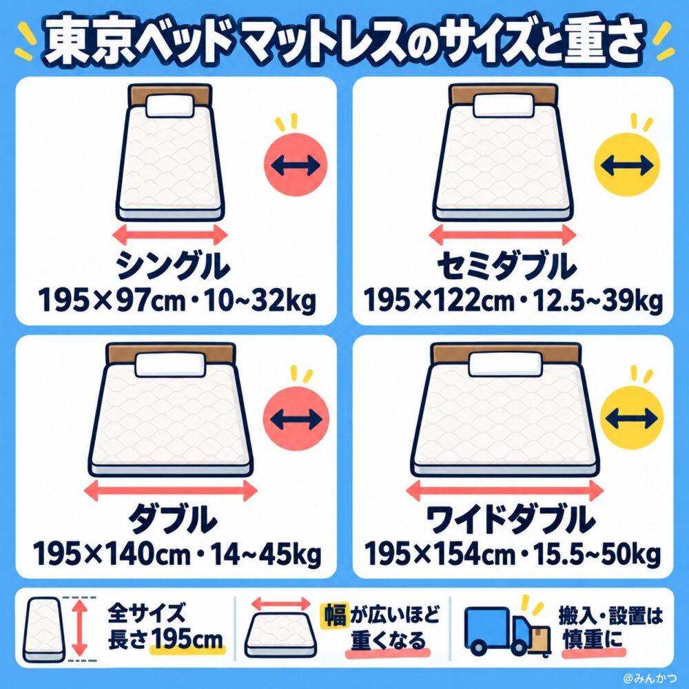 サイズ(縦の長さ/横幅)と重さ