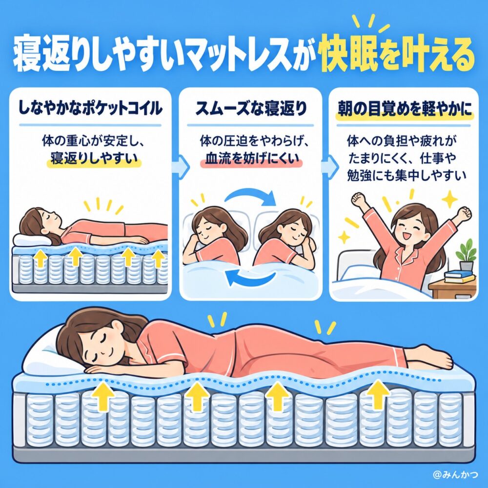 ②寝返りのしやすさ