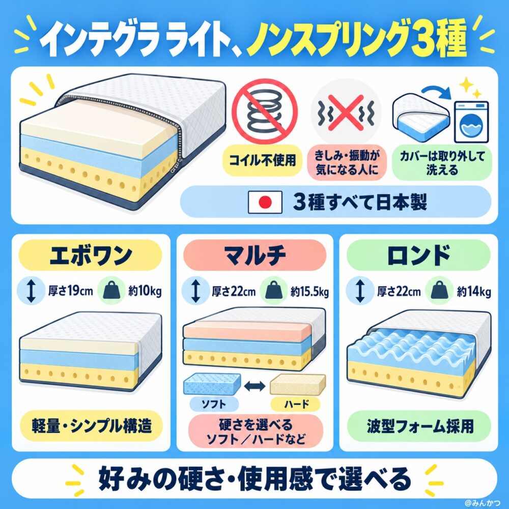 ③インテグラ ライト【コイルを使わないウレタンタイプ】